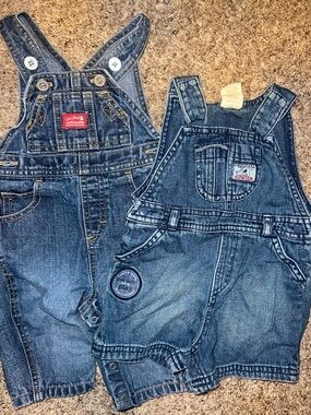 Vintage 3 - 6 Month Baby Denim Overalls Old Navy George